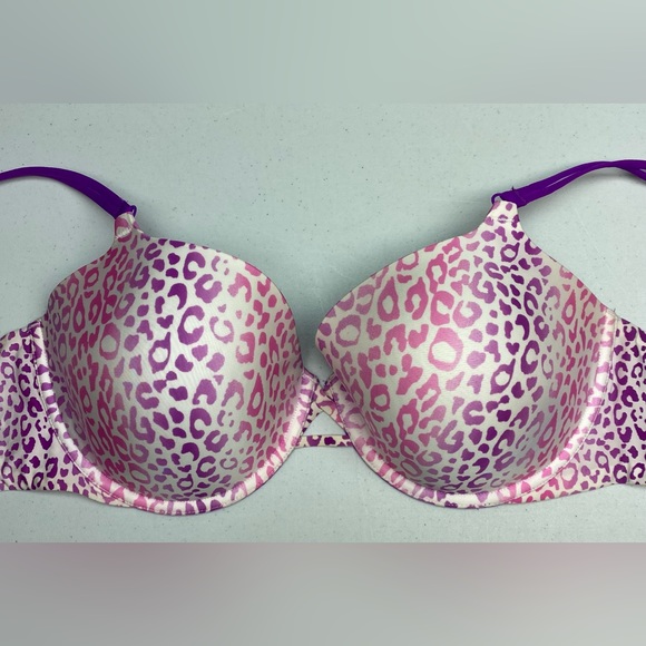 Victoria's Secret Other - Victoria's Secret Pink and Purple Leopard Print Bra